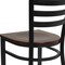 Flash Furniture Black Ladder Chair-Mah Seat, PK2 2-XU-DG694BLAD-MAHW-GG - alternate 8
